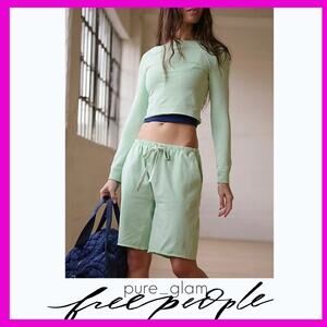 Free People matching set shorts and top